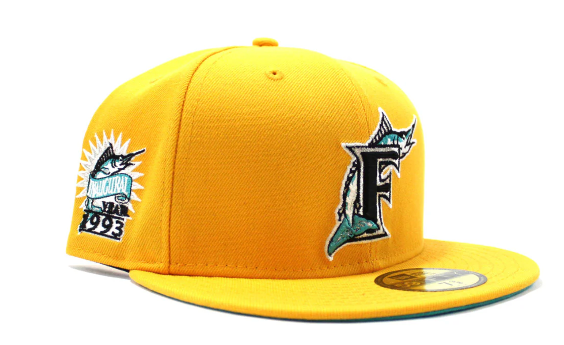 New Era Florida Marlins 1993 Inaugural Season 59FIFTY Fitted Hat 'Yellow'