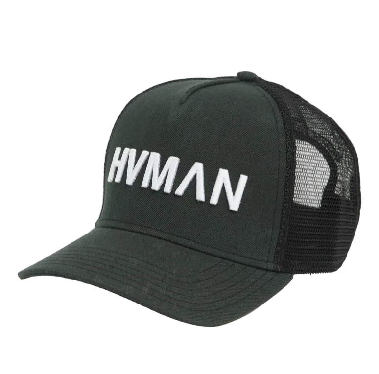 Cult "HVMAN' Trucker Hat 'Black/White'