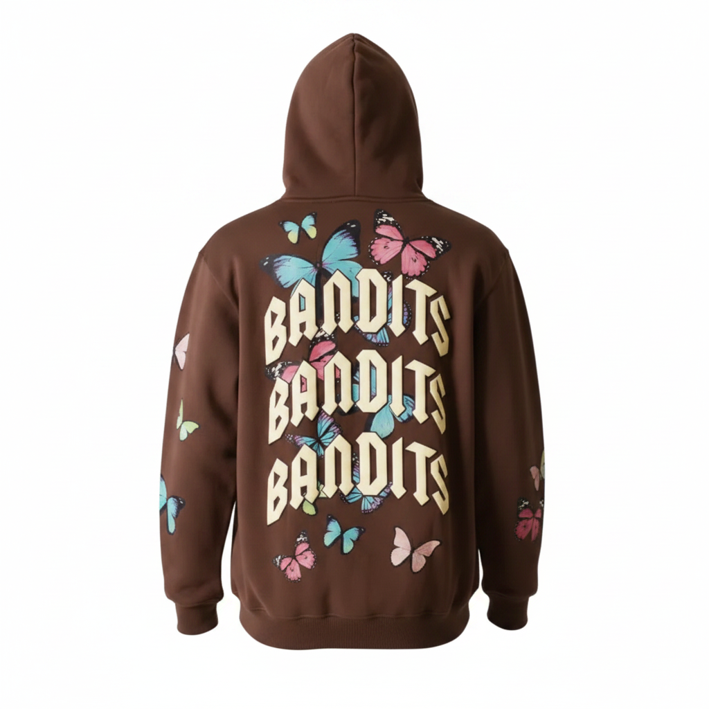 Bandits Fly Free Pullover Hoodies 'Cocoa'