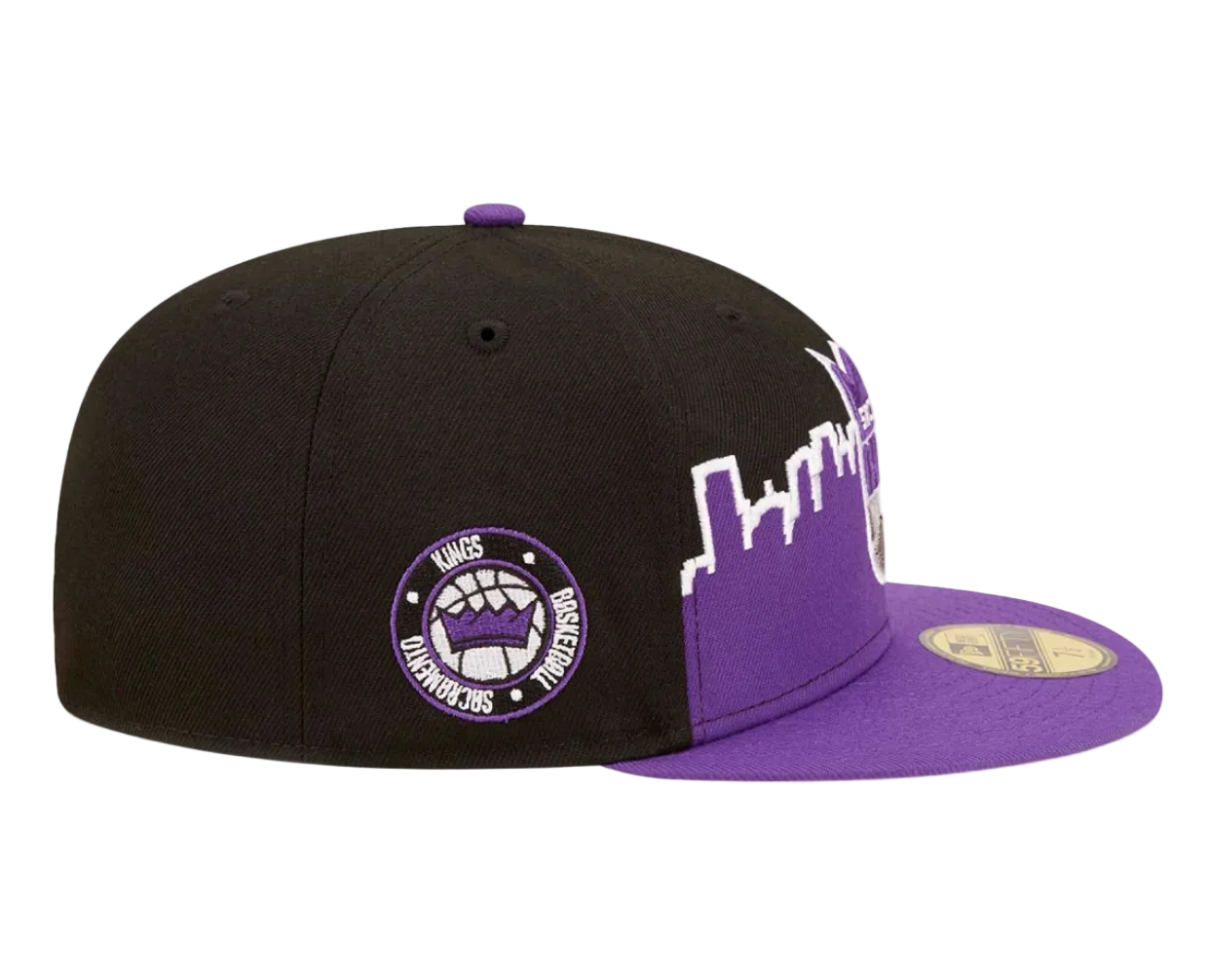 New Era Sacramento Kings 2022 NBA Tip Off Fitted Hat 'Black/Purple'