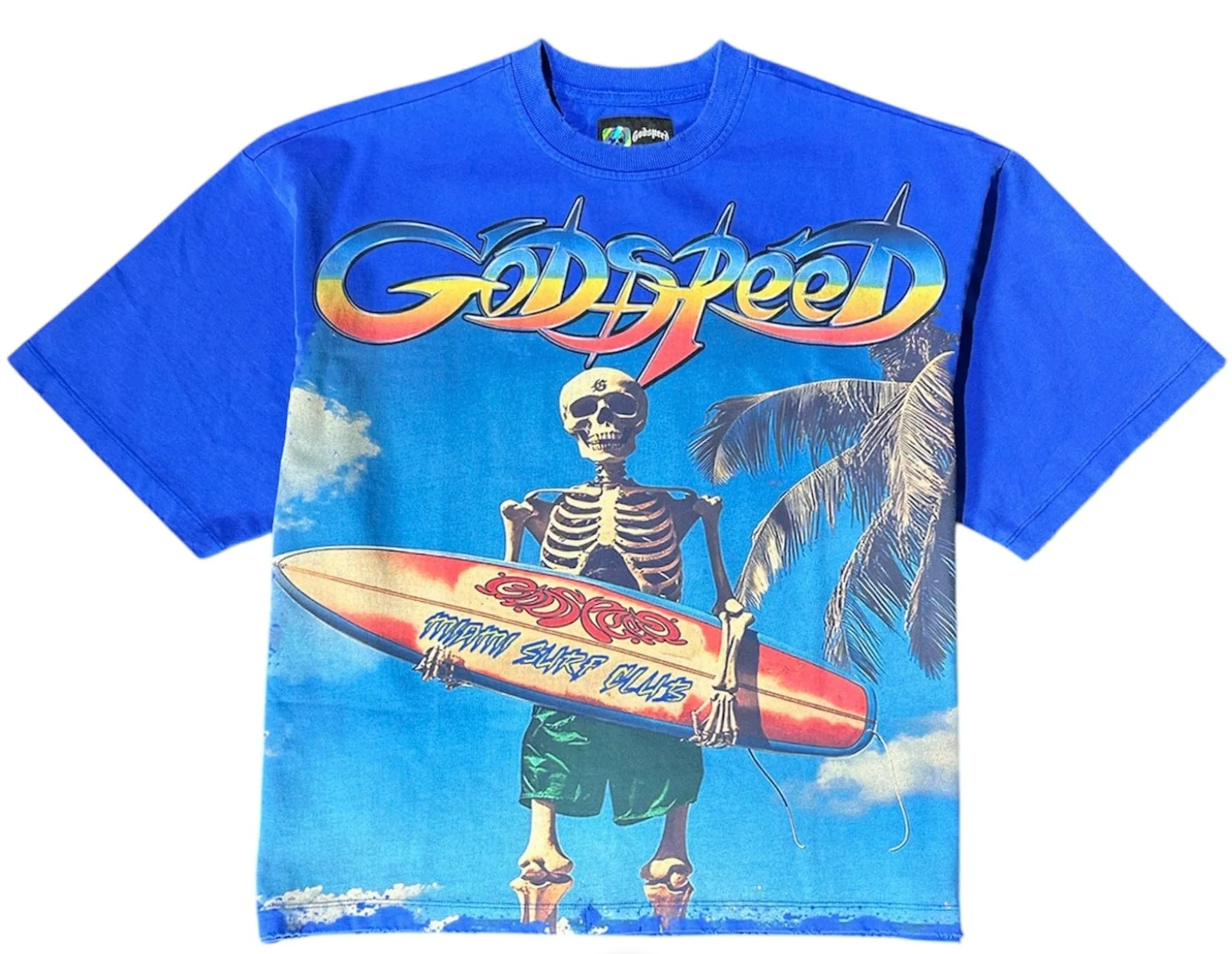 Godspeed Miami Surf Club T-Shirts 'Blue'