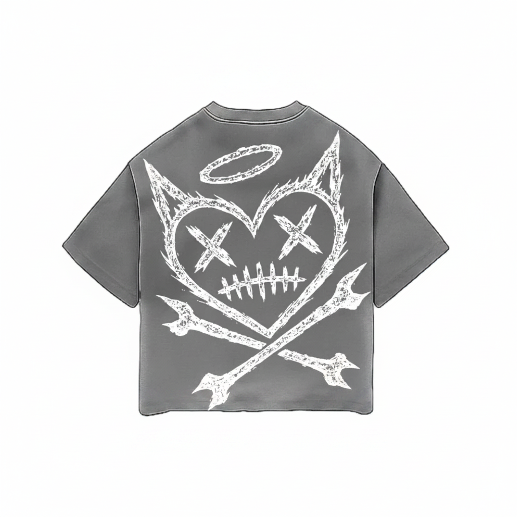 Shattered Hearts Logo T-Shirts 'Grey'