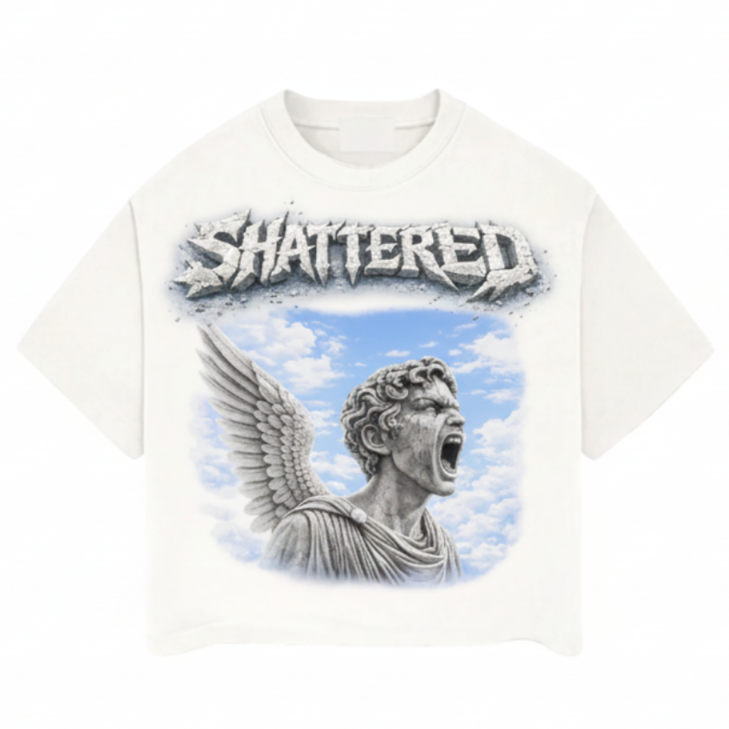 Shattered Hearts Heavens Rage T-Shirts 'White'