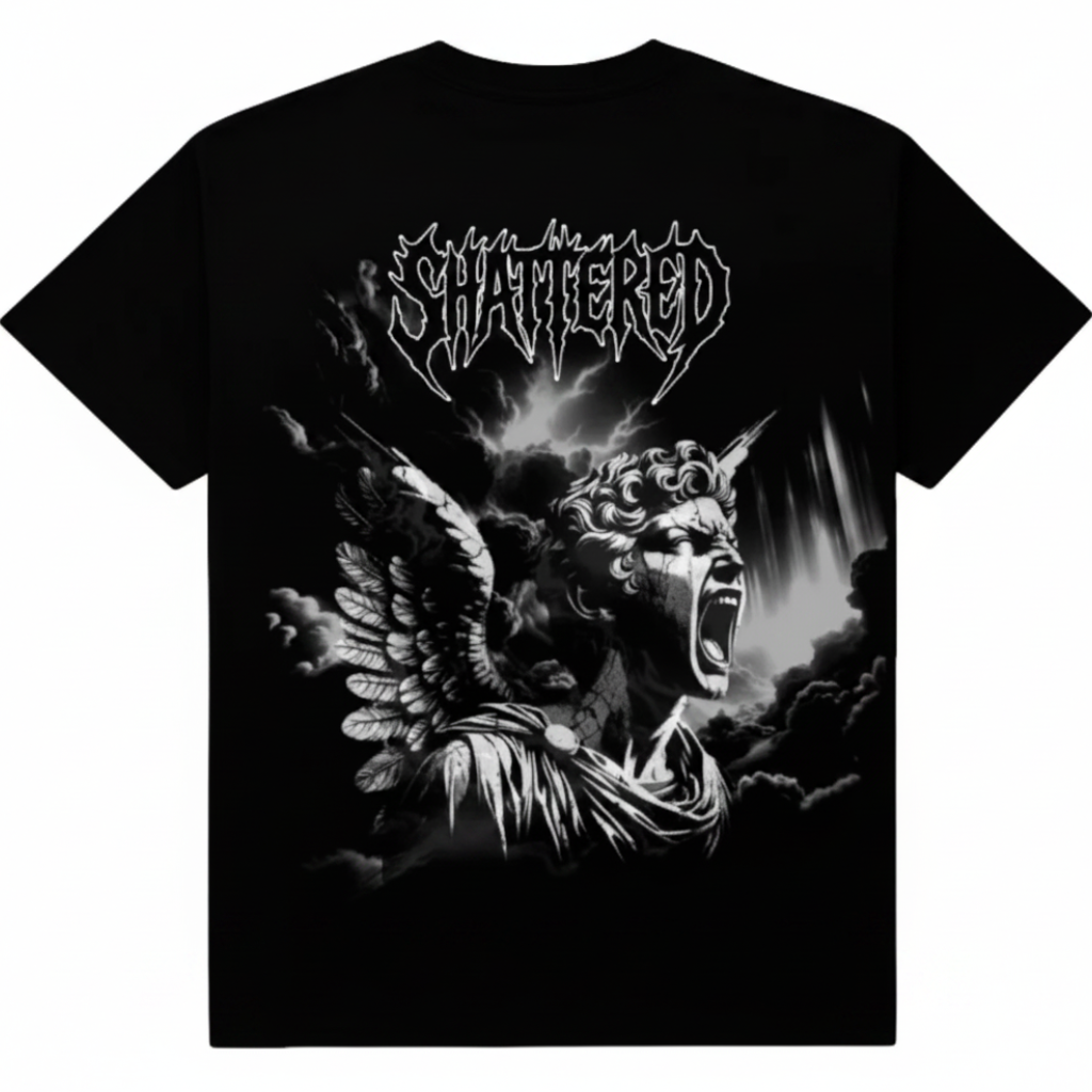 Shattered Hearts Heavens Rage T-Shirts 'Black'