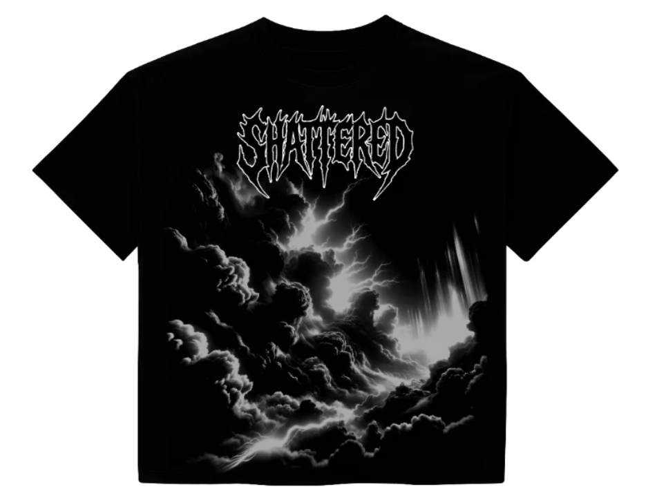 Shattered Hearts Heavens Rage T-Shirts 'Black'