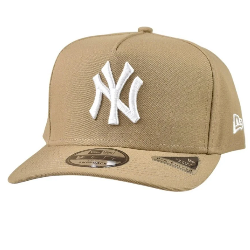 New Era A-Frame NY Yankees 9Fifty Snapback Hat 'Khaki/White'