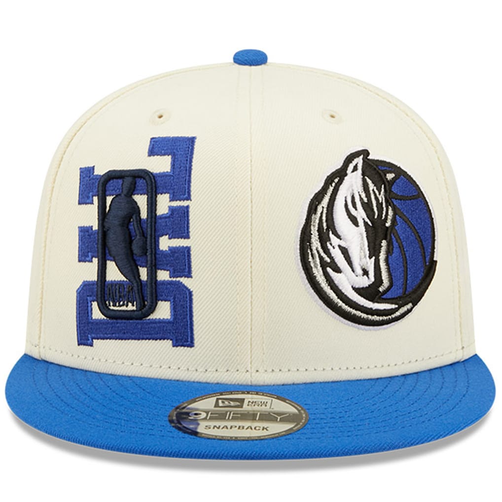 New Era Dallas Mavericks 2022 Draft Snapback Hat 'Cream/Blue'
