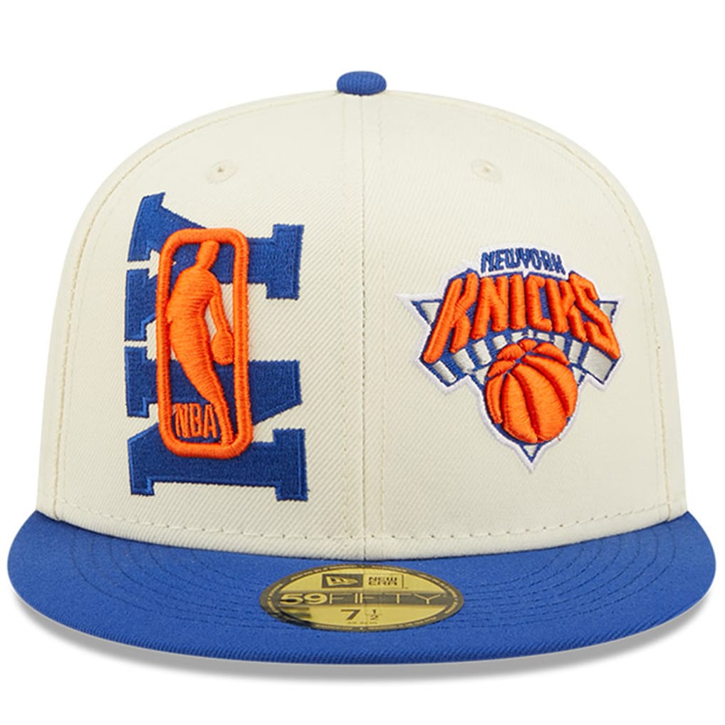 New Era New York Knicks 2022 Nba Draft Fitted Hat 'Cream/Blue'