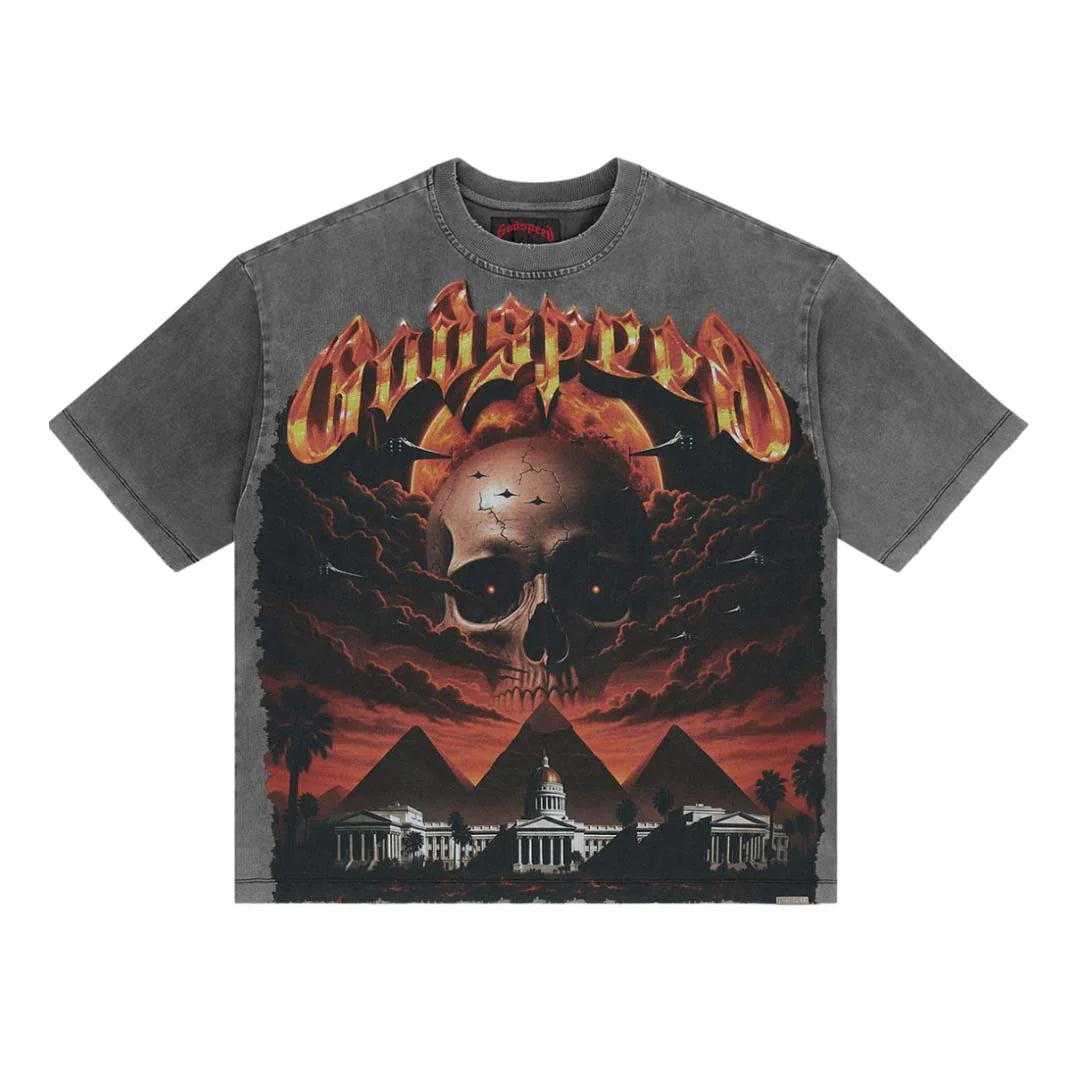 Godspeed Echoes of Empires T-Shirts 'Grey'