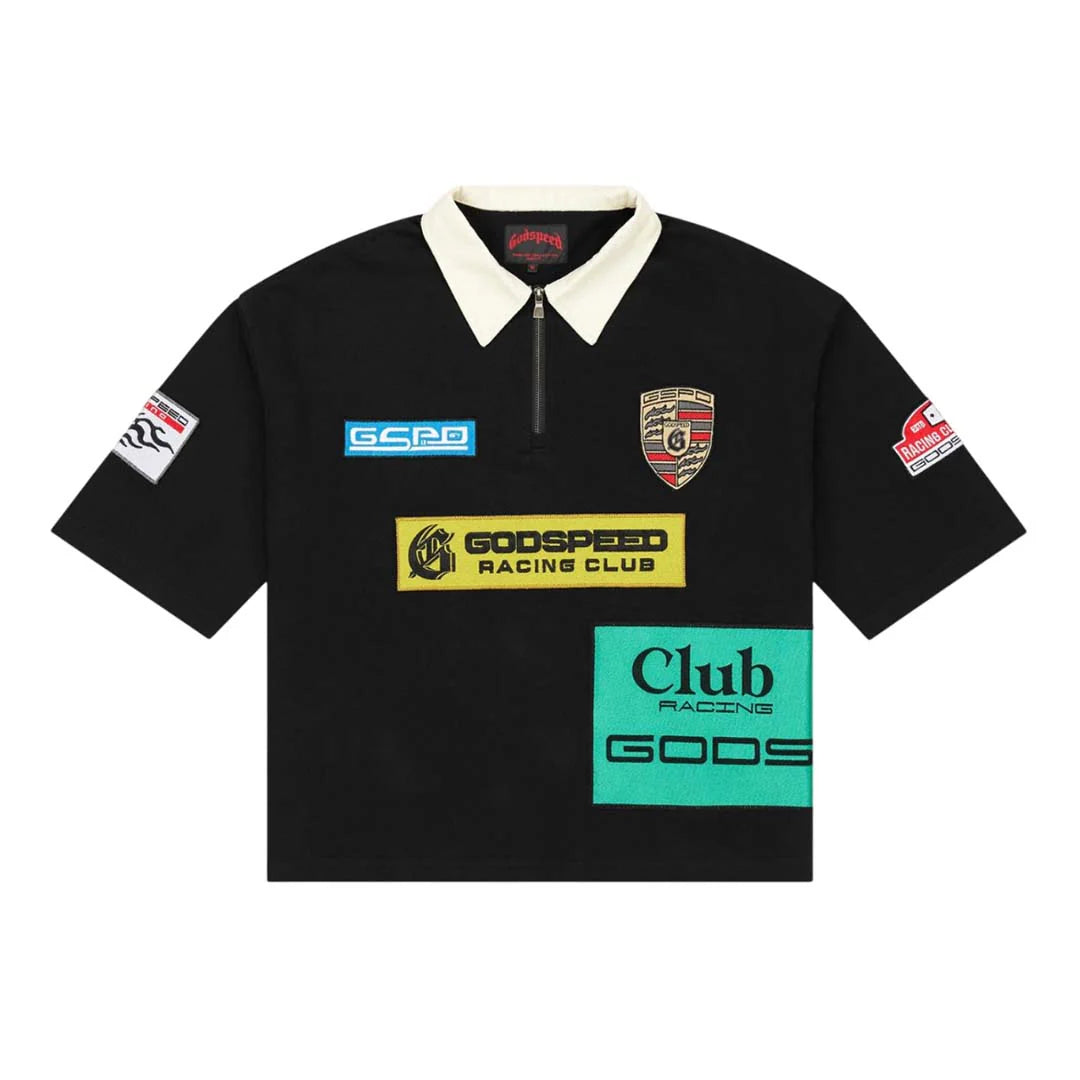 Godspeed GRC Quarter Zip Short Sleeve Polo 'Black'