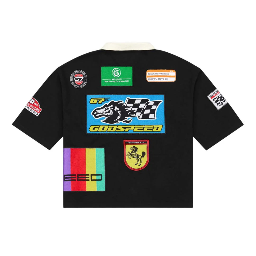 Godspeed GRC Quarter Zip Short Sleeve Polo 'Black'