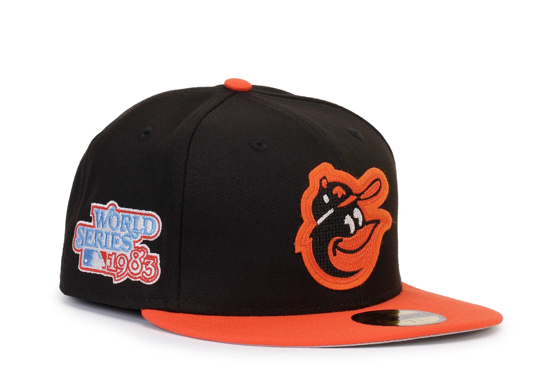 New Era Baltimore Orioles Letterman Fitted Hat 'Black/Orange'