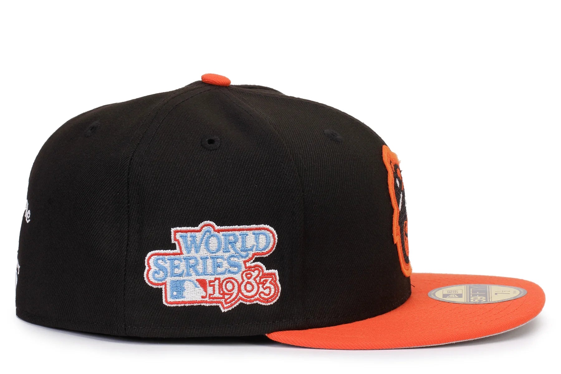 New Era Baltimore Orioles Letterman Fitted Hat 'Black/Orange'