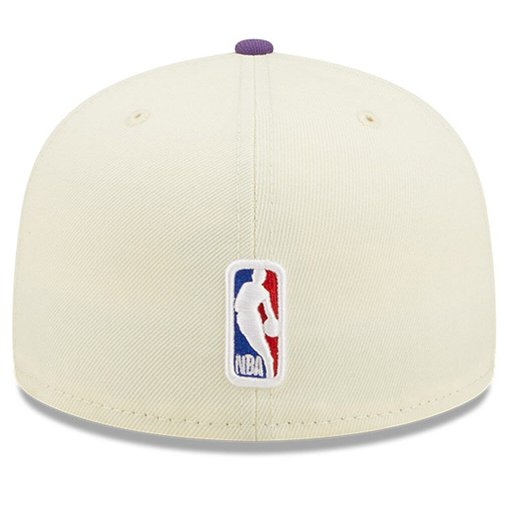 New Era Sacramento Kings 2022 NBA Draft Fitted Hat 'Cream/Purple'