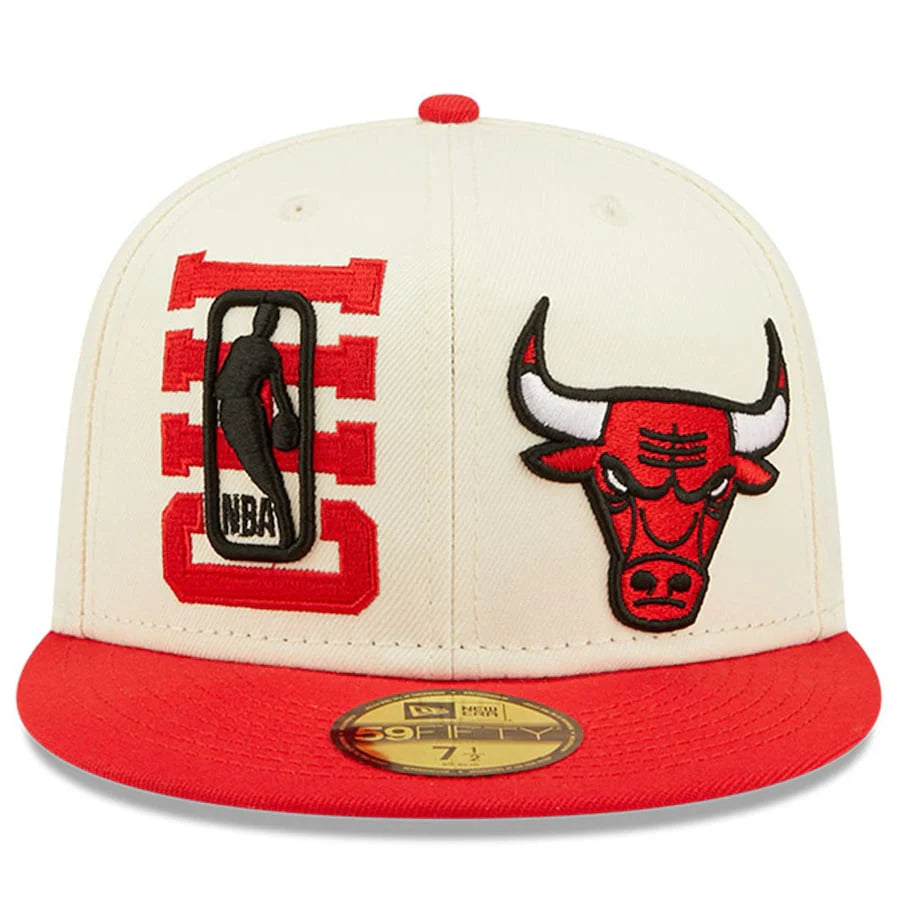 New Era Chicago Bulls 2022 NBA Draft Fitted Hat 'Cream/Red'