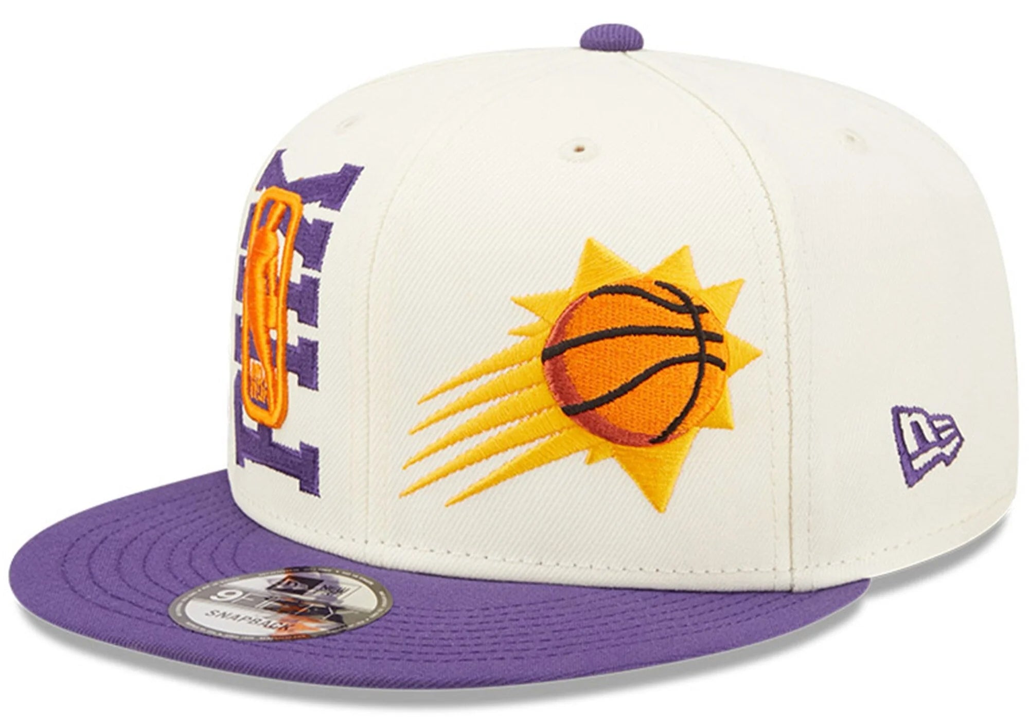 New Era Phoenix Suns 2022 NBA Draft Snapback Hat 'Cream/Purple'